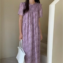 신세계TV쇼핑 [옷자락] 여자 여름 임부복 쉬폰셔링 롱원피스