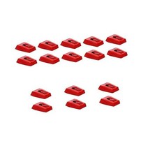 Vaguelly 8pcs 포노그래프 니들 턴테이블 스타일러스 교체 핀헤드 레코드 플레이어, 1.1X2.3CMx8pcs_Redx8pcs