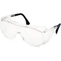 우벡스 울트라 스펙 방문자용 사양 보안경 듀라 긁힘 방지 렌즈 [미국 직배송], Over-the-glasses_Clear Anti-sc