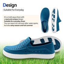 VALTEK 여성용 및 남성용 경량 정원 클로그 워터슈즈 해변 수영 수상 스포.. 정품보장, Blue