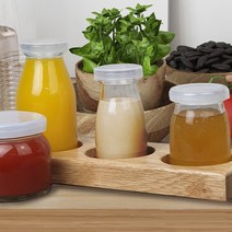 유리병 우유병 100ml-AHEI100 공병 푸딩병 도매, 우유100ml-LDPE스냅캡