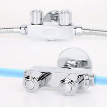 와이넷 두갈래 밸브 세로밸브 가로밸브 베란다 수도꼭지 입수1개 출수2개 물라인2개 온오프밸브 세탁기2대연결 가능, 02.와이넷두갈래가로밸브, 1개