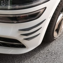 [JS AUTOMOTIVE] QM3 QM5 QM6 클리오 프론트범퍼 카나드윙 에어로파츠 날개 스포일러 휀다 휜더 에어댐 익스테리어 카본 튜닝 몰딩 용품, 카본 6p