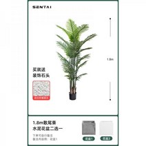 조화나무 북유럽 ins풍 식물 분재 카페 음식점 쇼핑몰 인테리어 장식 촬영소품, 1.8m 말미잘+화분 둘 중 하나