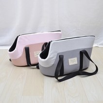 대형견 유모차 개모차 웨건 소형 고양이 치와와 휴대용 싱글 토트 반려견 통기성 편안한 야외 여행 가방, 4.회색