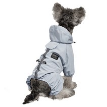 부투펫 강아지우비 비옷 레인코트 방수 빛반사 애견 반려견 강아지우산 파스텔 우비, 블루