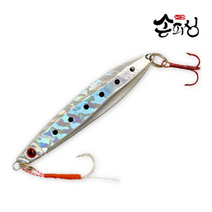 손피싱 스윔 메탈 지그 60g/삼치 갈치 고등어 지깅 루어 낚시, 실버 60g(1개입)
