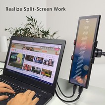 터치 모니터 7.9 인치 미니 휴대용 바 hdmi 400x1280 lcd 노트북 모니터링 보조 디스플레이 CCTV, P79-T