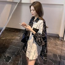 빅사이즈 블라우스 루즈핏 박스핏 여성셔츠 남방