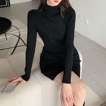 르엠마 마이니 터틀넥 폴라티 목티 목폴라 긴팔원피스 홈웨어 셔츠원피스 긴팔롱원피스 봄원피스 여자니트 여성니트 롱 니트 여자긴팔 롱원피스 가을원피스 롱니트 니트원피스 겨울 원피스