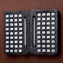 가죽공예 알파벳 숫자 스템프 영문 대소문자 각인세트, 글꼴6mm, 1개