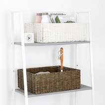 아트박스/홈앤하우스 라탄 패턴 사각 바스켓 대, 내추럴