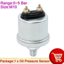 1pc 자동 엔진 오일 압력 센서 0-10Bar 스레드 M10 NPT1/8 12V 24V 차량 경보 경고 게이지 송신기, 03 M10 5BAR