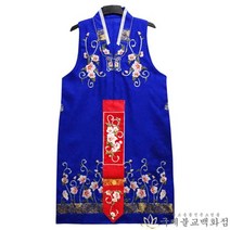 쾌자 - 꽃가라무궁화쾌자 4가지 색상 신복 무속의대 무속의상, 연두