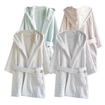 송월타월 퓨어화이트 유아용가운, 1개, 민트M