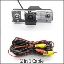 후방카메라 Owtosin-HD 1280x720 어안 리어 뷰 카메라 현대 산타페 (CM) SUV 2005-2012 차량용 후진 주차, 01 Camera Only