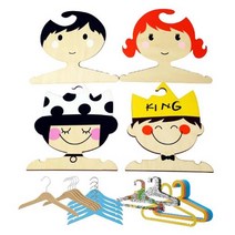 뷸라뷸라 이케아 어린이 유아 아이옷걸이 아기, 1개, 왕자+멀티컬러바기스