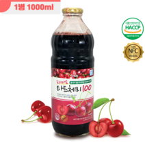 식약처인증 프리미엄타트체리 물 타지 않은 타트체리원액 타트체리쥬스 nfc착즙100 원액, 1병, 1000ml
