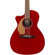 Fender California Newport Player Left-Handed Acoustic-Electric Guitar Candy Apple Red, One Size, One Color