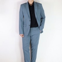 바쏘옴므 정장 SS 썸머 슬림핏 블루 스판 셋업수트 W1JF63