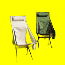 캠핑 편히 체어 쉬는 롱 2color 초경량 기대어 의자, 1개, 하이디웍스 캠핑의자 (하이 아이보리)