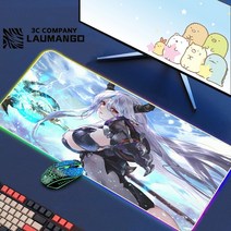 에픽 세븐 Rgb 마우스 패드 게이머 키보드 매트 책상 애니메이션 카펫 Pc 빅 게임 캐비닛 확장, 02 GG001210_04 RGB250x250x3mm, 1개