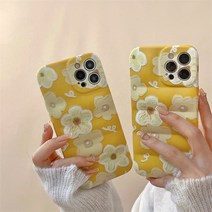 [바보사랑] 하이필 유화꽃 웨이브 패턴 케이스, 상세 설명 참조
