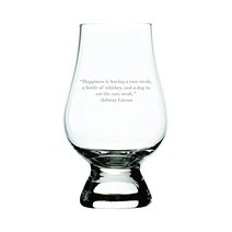 Johnny Carson Quote Etched 글랜캐런 크리스탈 위스키 글래스