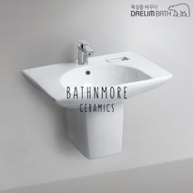 CL-334D/CL334D/세면기/세면대/언더볼/탑볼형/평면붙임형/대림바스/대림세면기/원홀/쓰리홀/부속일체/부속포함, 자동, S자트랩 (바닥배수), 긴다리