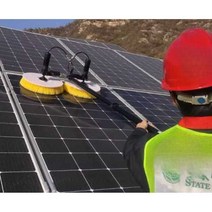 태양광 패널 청소 롤러 듀얼 브러쉬 전동 세척 도구, 상세 페이지 참고, 3.5m 220V 이중 헤드