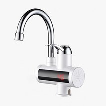가정용전기보일러 전기 순간온수기 욕실 주방 온수 탭 수도꼭지 tankless 온수 수도꼭지 3000w 3s 빠른 열 돼지꼬리히터 대체 심야 전기온수기 상향식, 하얀