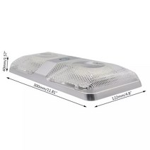 LED RV 천장 돔 조명 인테리어 트레일러 캠핑카 rv용, 한개옵션1, 한개옵션0
