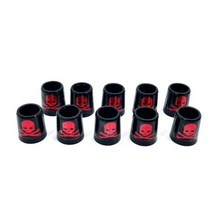 골프페롤 골프페롤집게 페롤도구 연마기 10pcs 플라스틱 골프 컬러 해골 페룰 맞는 철 샤프트 사양: 내부 * 더 높은 외부 크기 9.3 15*13.7mm, 10pcs 스타일 5