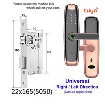 지문 도어락 지문 도어락 aisuo m2 tuya wifi 휴대 전화 원격 잠금 해제 자기 카드 키, 165