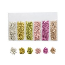 레진아트재료 키트 세트 몰드 다색 혼합 분쇄 유리 깨진 돌 DIY 충전 에폭시 수지 금형 주얼리 만들기 액세서리 1 세트122751, Set 9