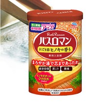 신제품 바스로망 입욕제600g 19종류 콜라겐 세라마이드 시어버터히알루론산 유칼립튜스라벤더 빠른출고, 히노끼600g