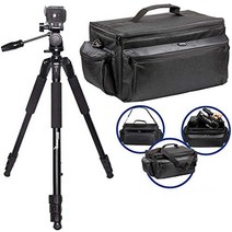 소니 pxw-z100 pxw-x200 pxw-x180 pxw-x160 pxw-z150 등과 호환되는 ultimaxx의 전문가용 잘 패딩된 초대형 방수 가제트 가방입니다., 80 삼각대가 있는 가제트 가방