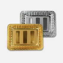 정육트레이 77호 금색 은색 박스 600개 PET 고기 진열 배달 일회용 포장 용기 PSP