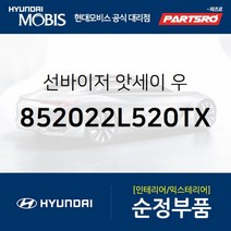 순정 선바이저(햇빛가리개) 우측(조수석) (852022L520TX)-현대모비스 부품 공식대리점 온라인쇼핑몰, 1개