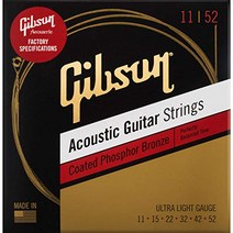 GIBSON SAG-CPB11 Coated Phosphor Bronze Ultra-Light 어쿠스틱 기타 현