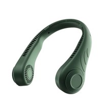 서큘레이터 무소음선풍기 xiaomi 교수형 목 팬 mini 휴대용 usb 팬 무풍선풍기, R 녹색 4000mah