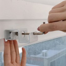 못없이 커튼봉 커튼레일 블라인드달기 안뚫어고리 [버전1], 화이트
