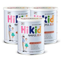 후디스 유아영양제 NEW 후디스 하이키드 쵸코(코코아맛) 분유 어린이영양제 650g 3캔 1세트