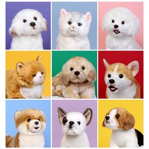 위더펫 리얼 강아지 고양이 인형, 골든리트리버시팅