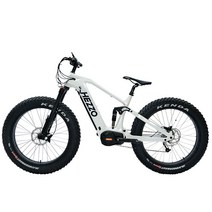 Bafang Zhong 1000W26 인치 탄소 섬유 스노우 타이어 17.5ah 긴 배터리 수명 전등 보조 자전거, 26인치, 하얀색