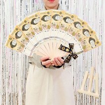 이플린 돈부채 1분완성 선물상자+ 리본 풀패키지 현금 부모님 생신 남편 생일 추석 환갑 칠순 선물, 3) 10P (세트)+부채받침대