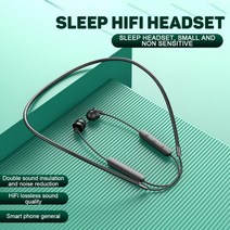Farfi FD1 In-Ear 무선 블루투스 5.0 음악 수면 이어폰 넥 밴드 헤드셋, Black