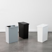 슬림 스윙 휴지통 8L, 1개, 블랙