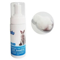 [P1D] 더캣츠 워터리스 샴푸 150ml 베이비파우더향 / 고양이샴푸 고양이목욕 반려동물샴푸 고양이약용샴푸 고양이천연샴푸 ( P1D / 991247EA ), 1, 본상품선택