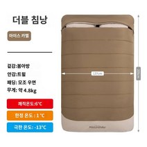 감성 캠핑 용품 명품장비 준비물 네이처하이크 노르웨이 보트 더블 침낭 성인 야외 캠핑 캠핑 퀼트 겨울 농축 방한, 1. 에어쿠션 없는 아이스커피 컬러